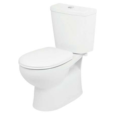 Stylus Venecia Close Coupled Toilet Suite - Bottom Inlet P Trap Standard Seat [121405]