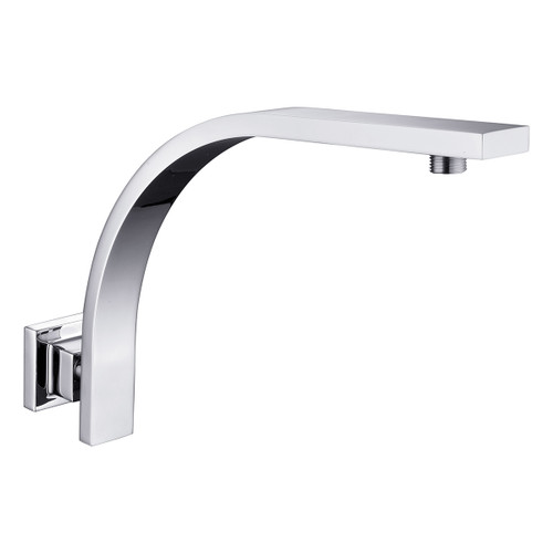 Rectangle Wall Curved Shower Arm Chrome [121473]