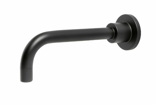 Raven Bath or Basin Wall Spout 200mm Black [203063]