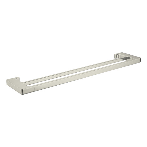Edge II Double Towel Rail 785mm Brushed Nickel [203013]