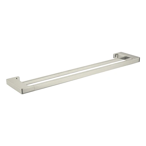 Edge II Double Towel Rail 785mm Brushed Nickel [203013]