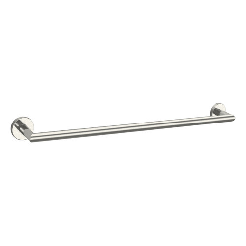 Alpha II Towel Rail Single 650mm Brushed Nickel [203023]