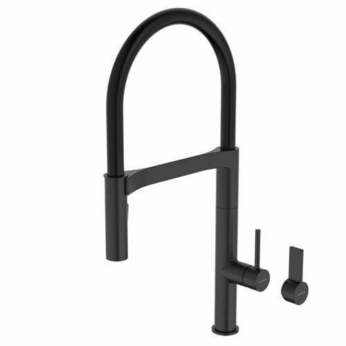 InVogue Pull Down Sink Mixer w/Dual Spray Matte Black 6Star [257317]