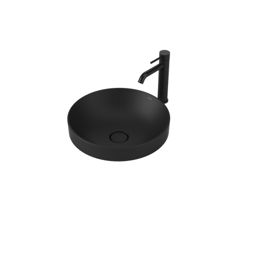 Liano II 400mm Round Inset Basin Matte Black [284938]