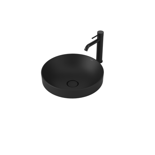 Liano II 400mm Round Inset Basin Matte Black [284938]