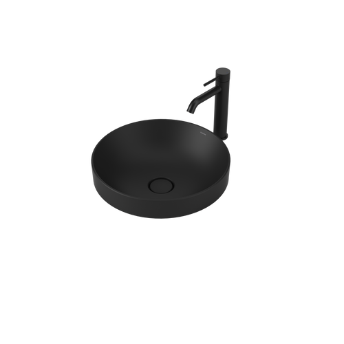 Liano II 400mm Round Inset Basin Matte Black [284938]