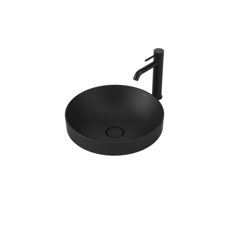 Liano II 400mm Round Inset Basin Matte Black [284938]