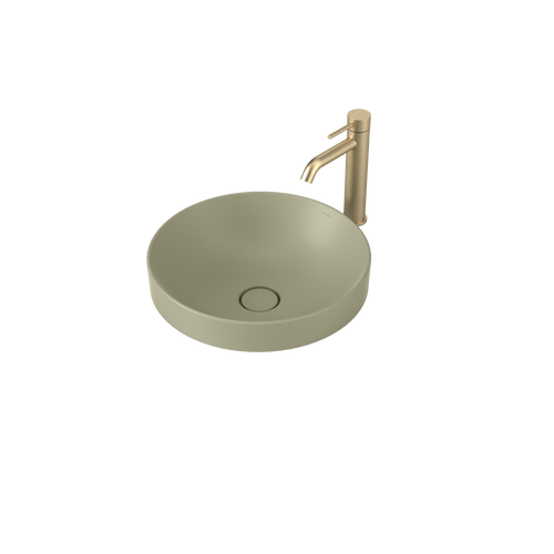 Liano II 400mm Round Inset Basin Matte Green (Special Order) [284948]