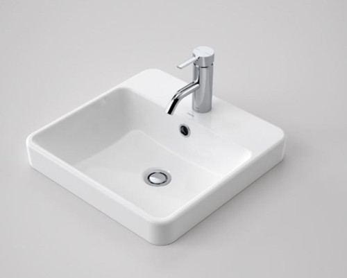 Carboni Seamless Inset Vanity Basin White 1 Tap Hole [124933]