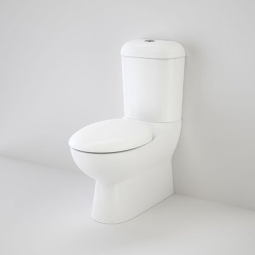 Leda Wall Faced Close Coupled Back Inlet Toilet Suite w/Pedigree II Soft Close Seat White 4Star [124973]