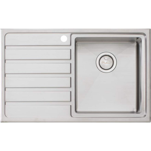 Apollo Single Right Hand Bowl Sink with Drainer 800mm x 500mm 1 Tap Hole [137811]