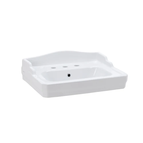 Colonial Wall Basin (Only) with Pop-Up Plug and Waste 610mm x 455mm 3 Tap Holes [198805]
