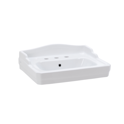 Colonial Wall Basin 610X455 3 Tap Hole Pop Up [198805]