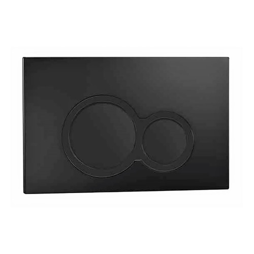 Wall Dual Flush Button Round Black [153204]