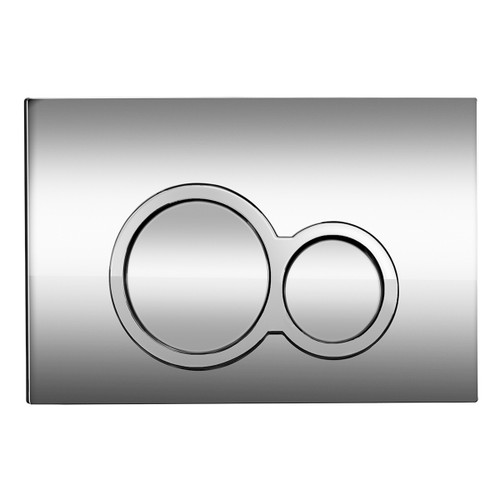 Wall Dual Flush Button Round Chrome [153205]