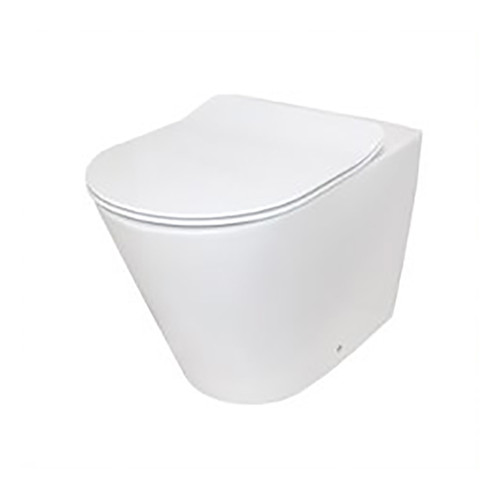 Edge II Wall Faced Toilet Suite Slim Seat White 4Star [203147]
