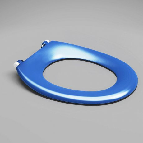Caravelle Care Single Flap Toilet Seat Sorrento Blue [126121]