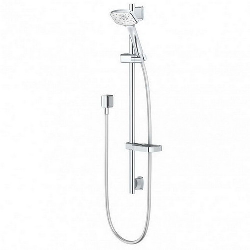 Waipori Satinjet Hand/Rail Shower 3Star Chrome/White [130808]