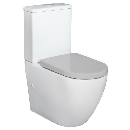 Care Alix Back to Wall Rimless PNV Toilet Suite Grey Seat 4 Star [191458]