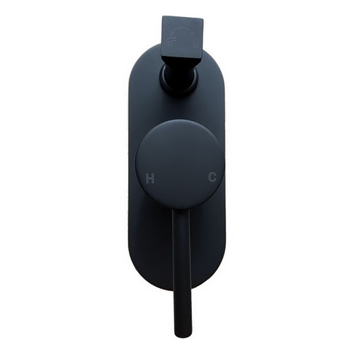 Hustle Wall Bath / Shower Mixer with Diverter Matte Black [169307]