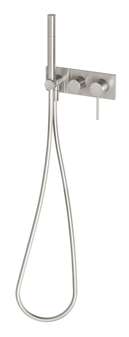Vivid Slimline Wall Shower System 3Star Brushed Nickel [199021]