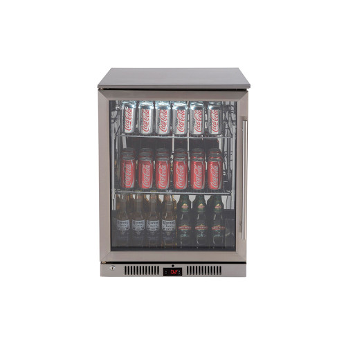 138L Single Door (Left Open) Beverage Cooler Stainless Steel [285379]