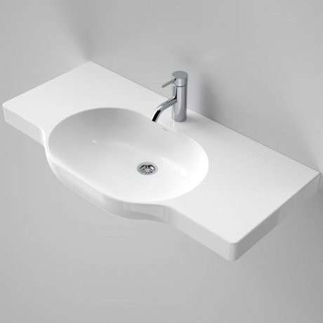 Opal 900 Twin Wall Basin with Plug and Waste White 1 Tap Hole [140521]