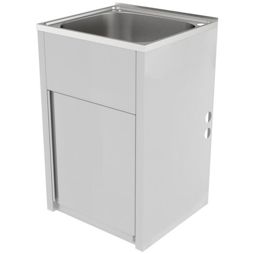 Projix Laundry Cabinet 45L 600mm x 500mm w/Bypass Plug & Waste [182432]