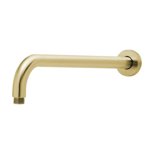 Vivid Wall Shower Arm 400mm Round Brushed Gold [155300]