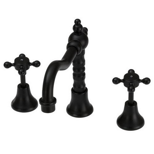 Lillian Shepherds Crook Basin Set 1/4 Turn Matte Black 5Star [158245]