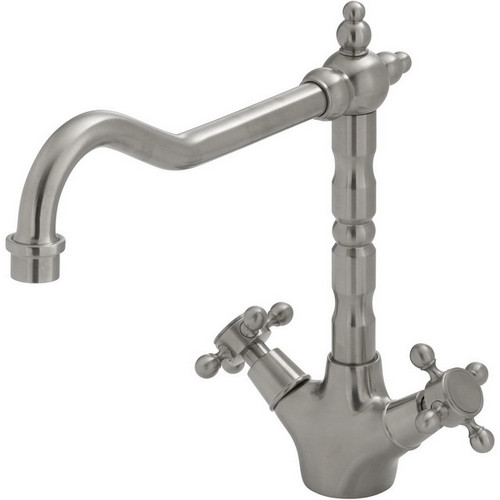 Lillian Shepherds Crook Sink Mixer Brushed Nickel [158238]