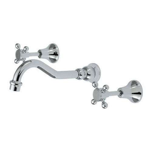 Lillian Shepherds Crook Bath Set 1/4 Turn Chrome [158240]