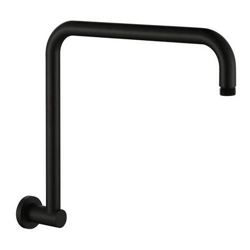 Round Fixed Gooseneck Shower Arm Round Matte Black [169427]