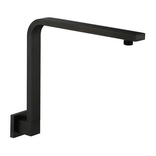 Square Fixed Gooseneck Shower Arm Matte Black [169428]