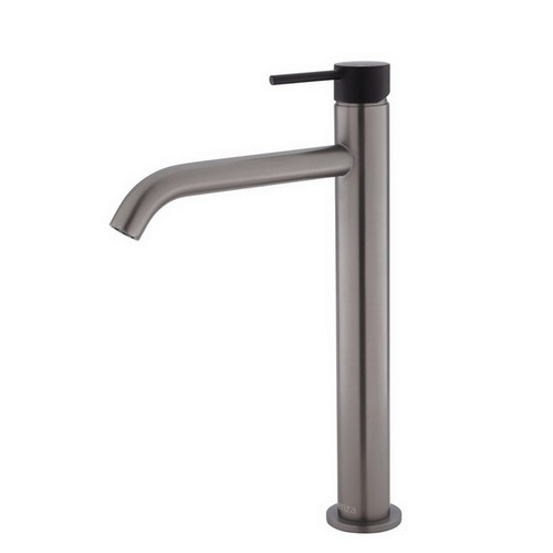 Kaya Tall Basin Mixer PVD Gun Metal with Matte Black [201736]