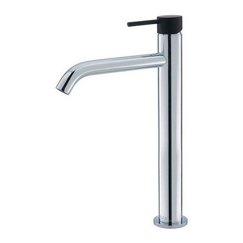 Kaya Tall Basin Mixer Polished Chrome with Matte Black [201734]