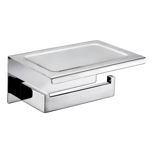 Edge II Toilet Roll Holder with Shelf Chrome finish [275306]