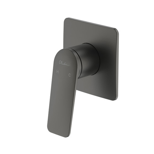 Paris Bath or Shower Wall Mixer Gunmetal [203422]