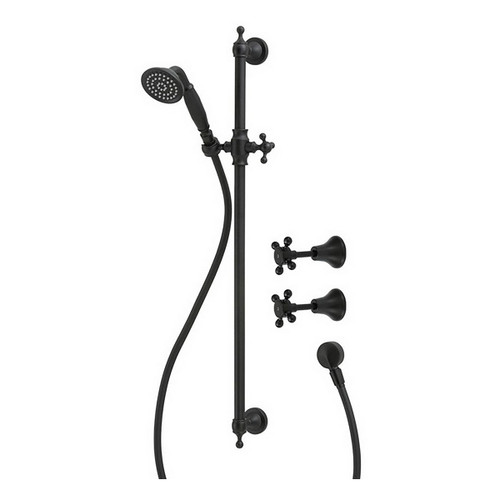 Set Lillian Modern Vintage Rail Shower Matte Black [158247]