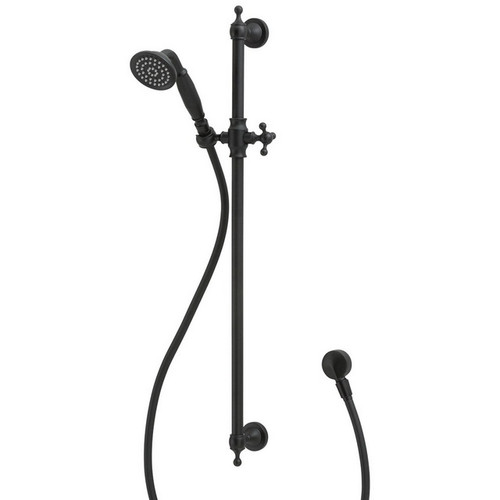 Lillian Modern Vintage Rail Hand Shower 670mm Matte Black 3Star [158249]