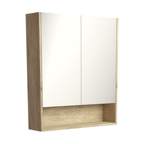 Mirror Cabinet w/Display Shelf 750mm Scandi Oak [169161]