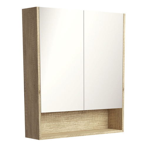 Mirror Cabinet w/Display Shelf 750mm Scandi Oak [169161]