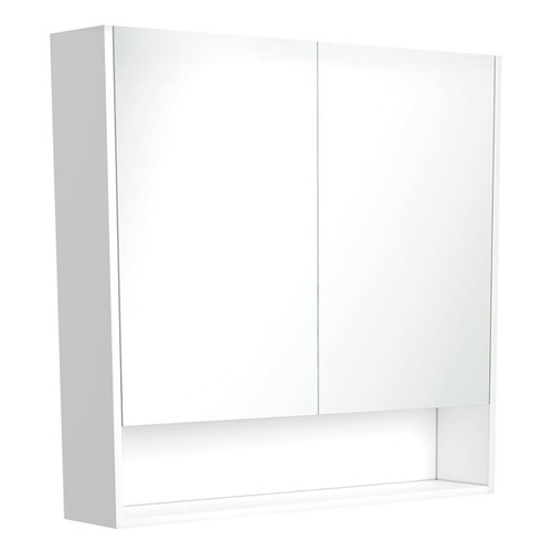 Mirror Cabinet w/Undershelf 900mm Gloss White [169163]