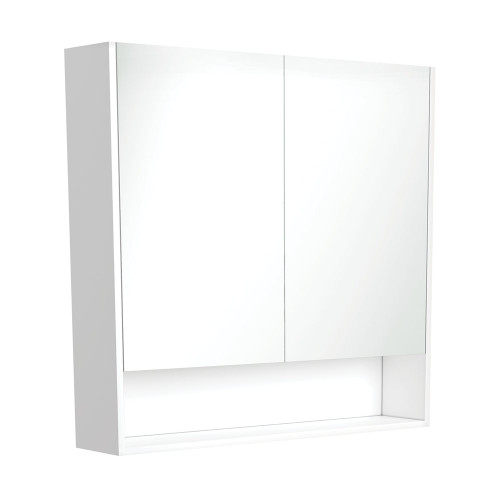 Mirror Cabinet w/Undershelf 900mm Gloss White [169163]