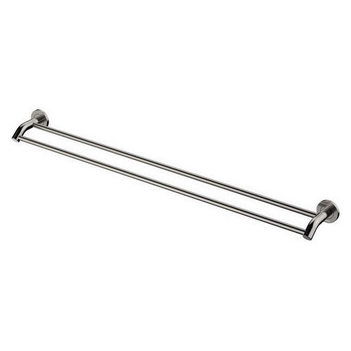 Kaya Double Towel Rail 900mm Brushed Nickel [201995]