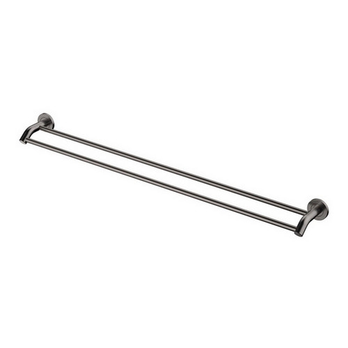 Kaya 900mm Double Towel Rail Gun Metal [201996]