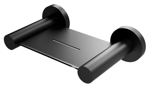Radii Soap Dish with Round Plate Matte Black [129773]