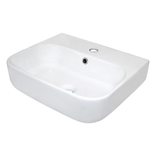 Sigma Wall-Hung Basin with Overflow 450mm x 380mm White 1 Tap Hole [203078]