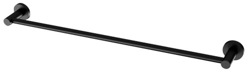 Radii Towel Rail Single 600mm Round Plate Matte Black [129776]