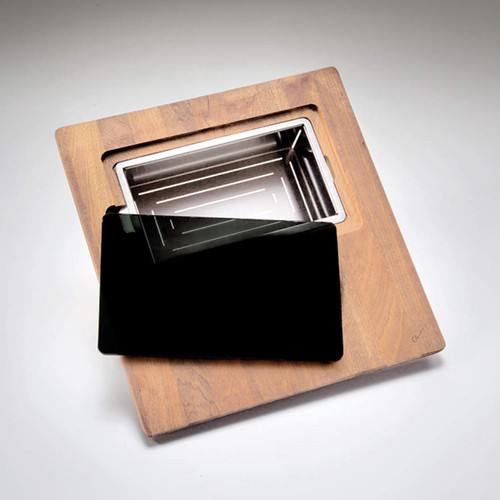 Professional Series Bamboo Chopping Board withStainless Steel Bowl & Colander [130759]